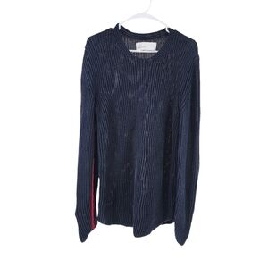 Gentry Portofino Women's Ribbed Knit Linen-Cotton Blend Crewneck Sweater - 44
